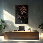 Copper Rose Etching - 3