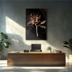 Copper Rose Etching - 2