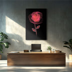 Radiant Wireframe Rose - 2