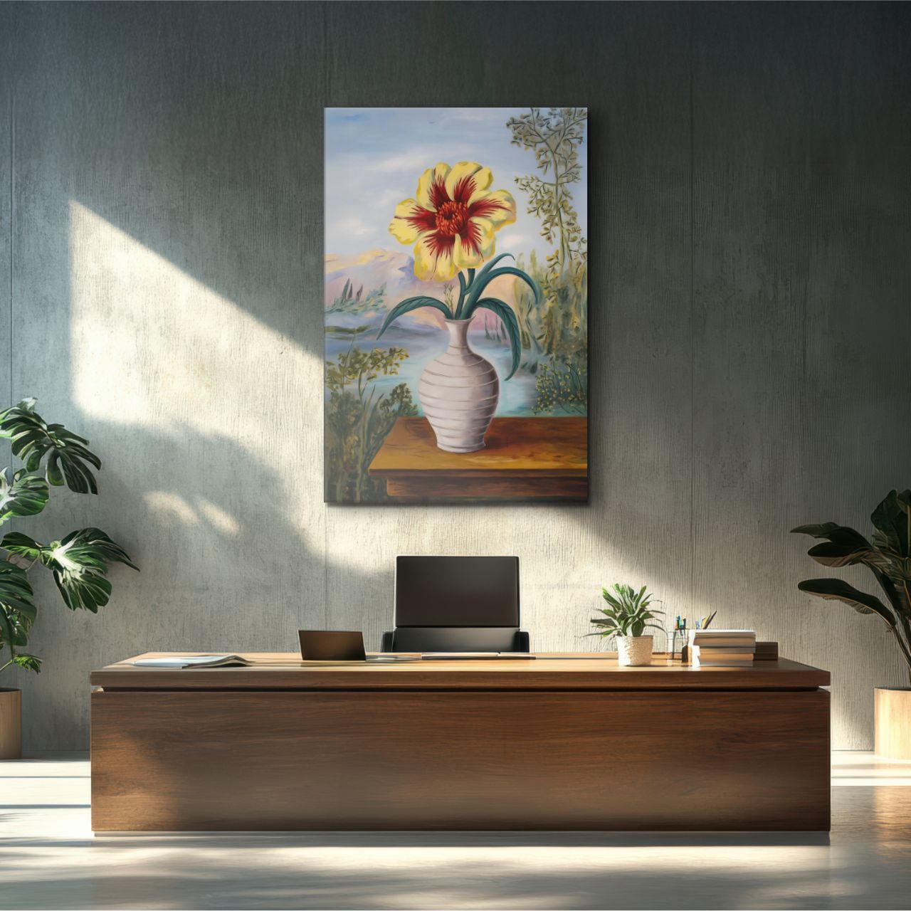 Surreal Floral Landscape