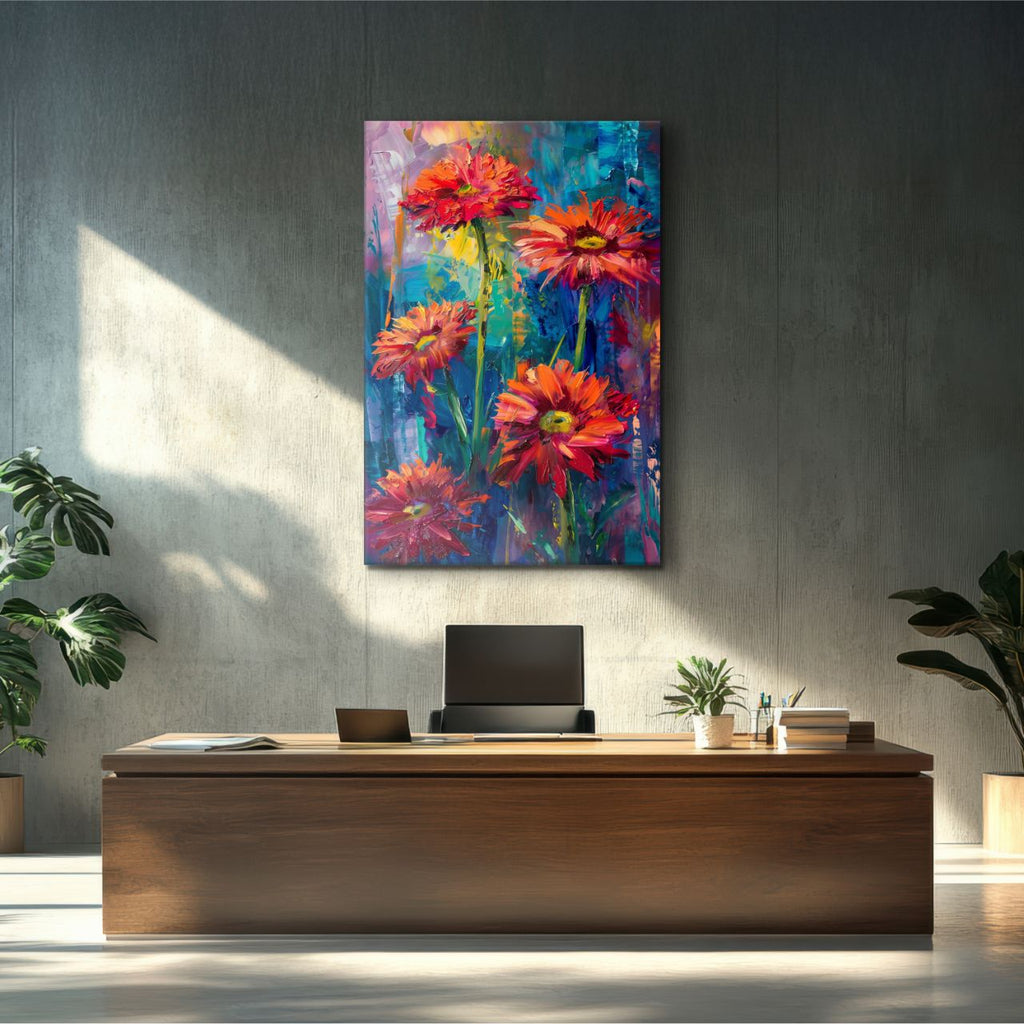 Fiery Gerbera Impression