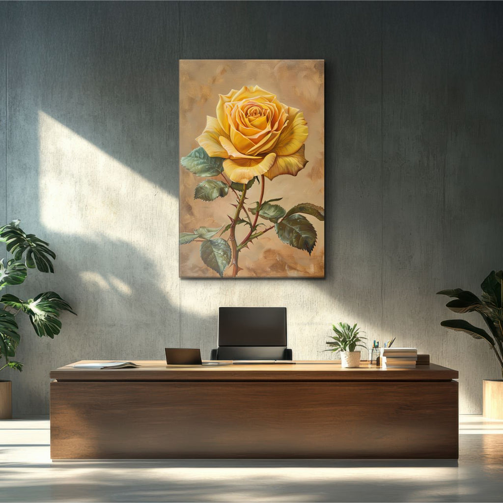 Golden Yellow Rose Elegance