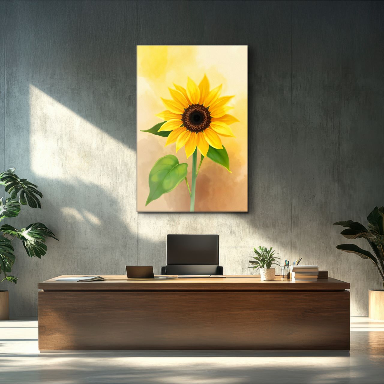 Radiant Solitary Sunflower
