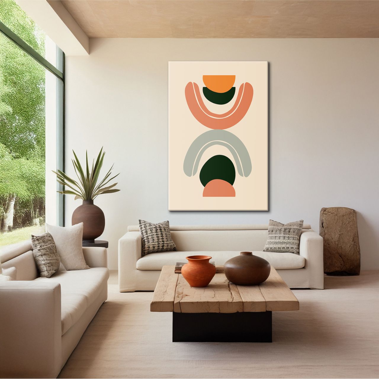 Abstract Boho Arch & Leaf - 3