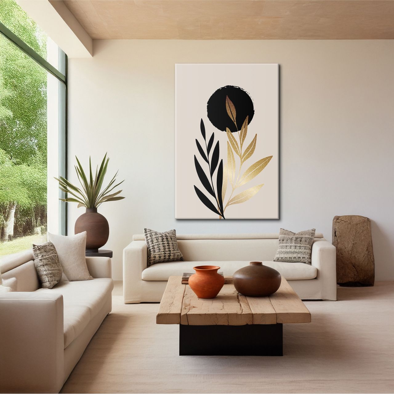 Minimalist Golden Flora - 2