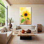 Radiant Solitary Sunflower