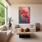 Fiery Daisy Abstraction