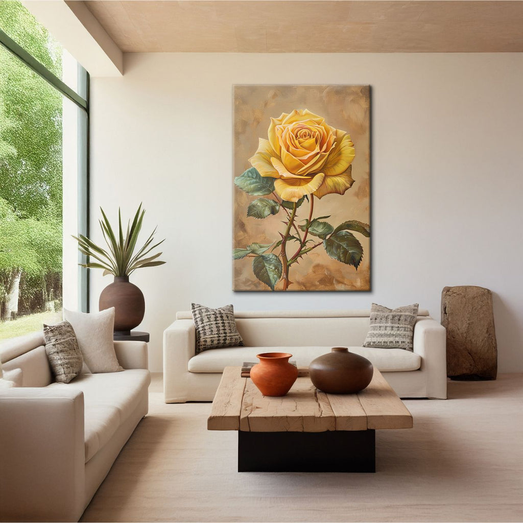 Golden Yellow Rose Elegance