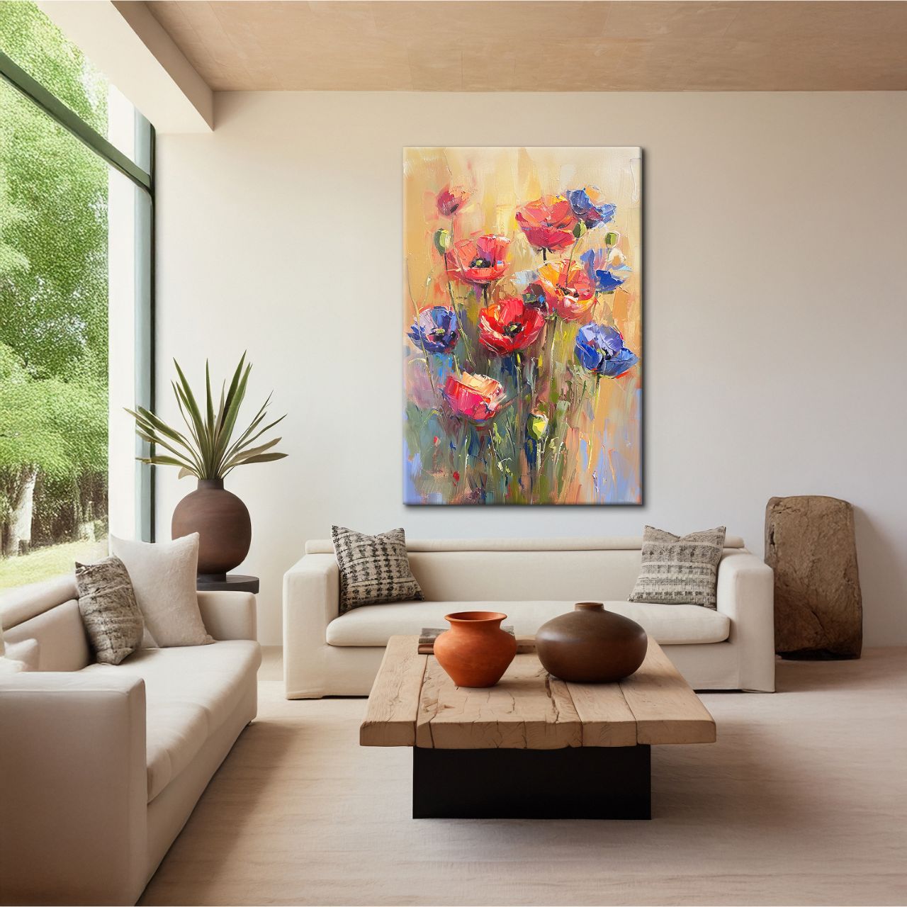 Textured Poppy Meadow