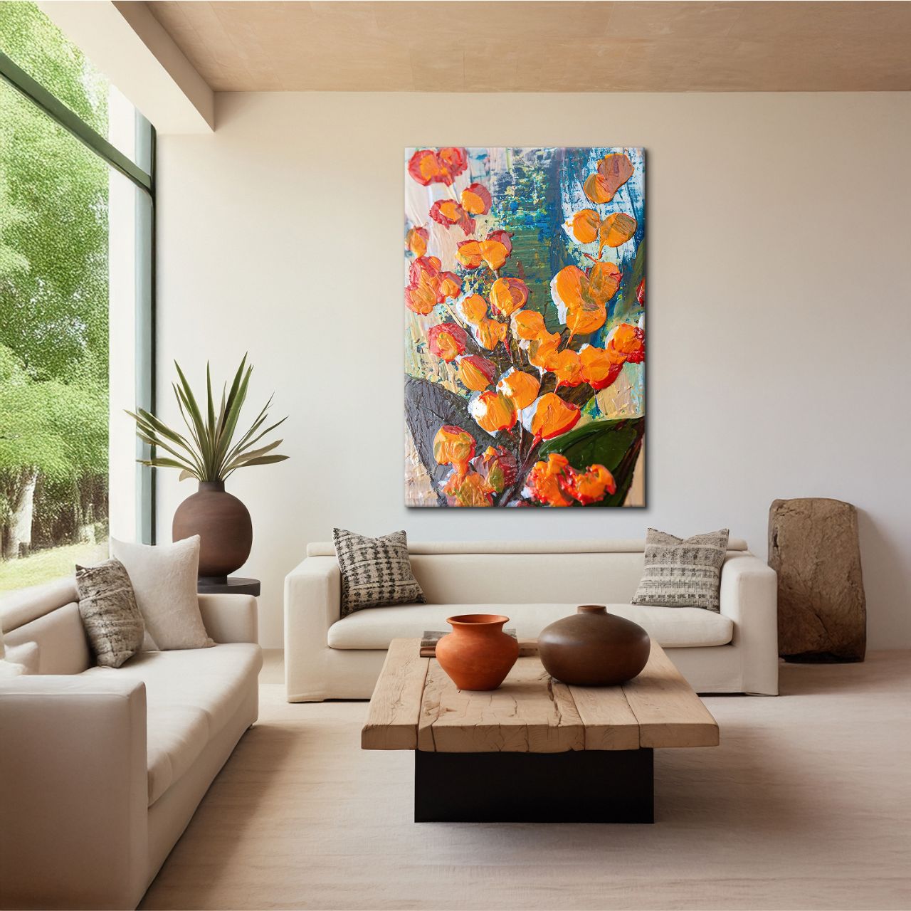 Vibrant Abstract Bloom - 1