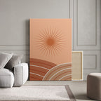 Terracotta Sunburst Abstract - 2