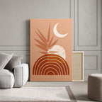 Terracotta Sunburst Abstract - 1