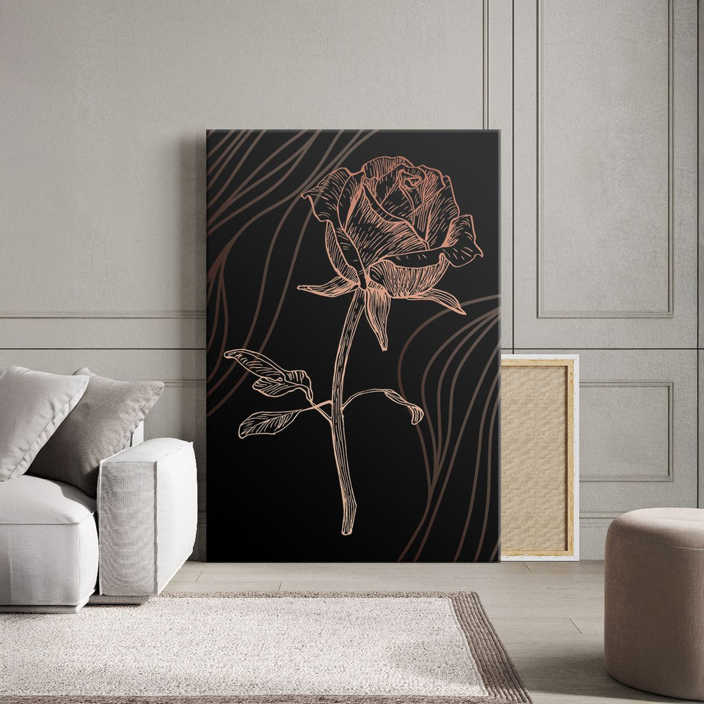 Copper Rose Etching - 3