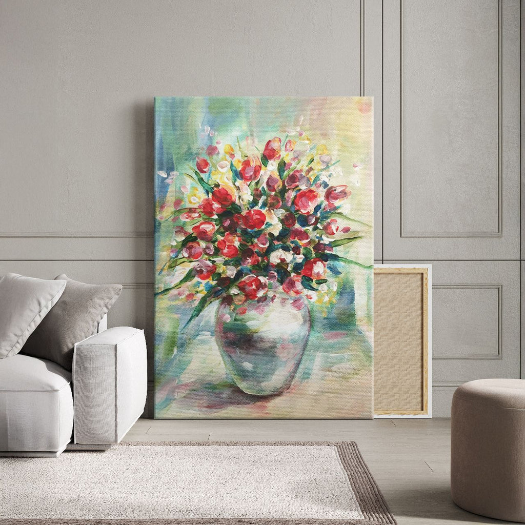 Impressionistic Floral Vase