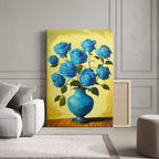 Blue Roses in a Vase