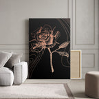Copper Rose Etching - 2