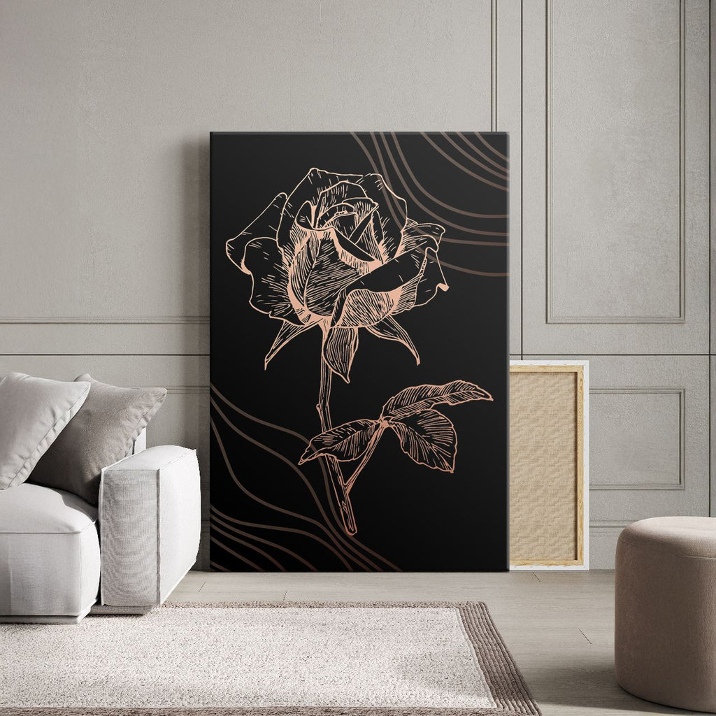 Copper Rose Etching - 1