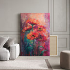 Fiery Daisy Abstraction