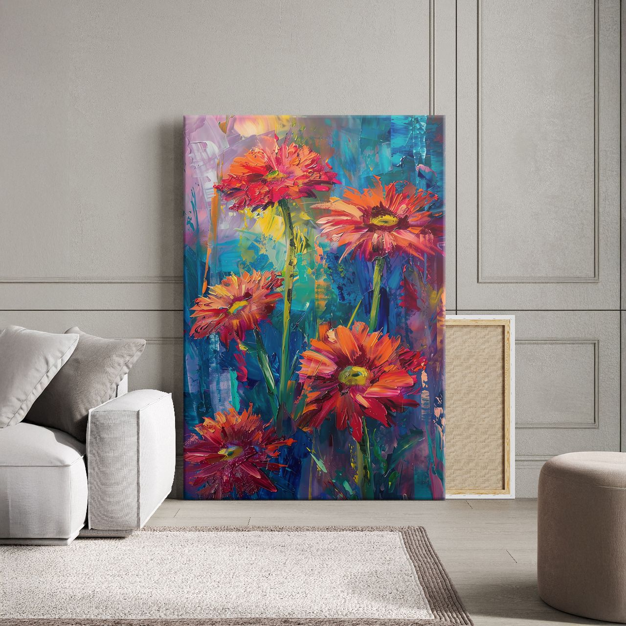 Fiery Gerbera Impression