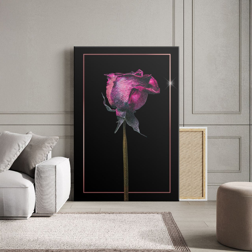 Gilded Pink Rose