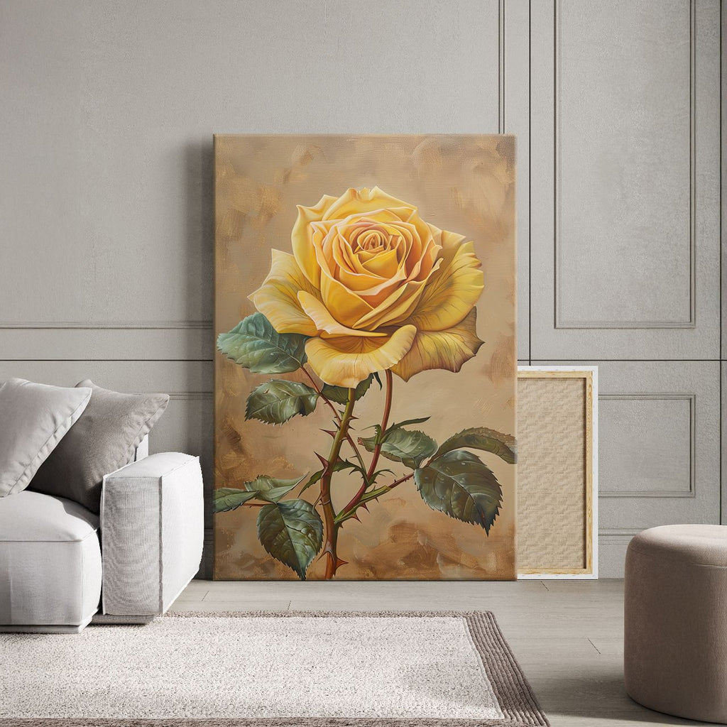 Golden Yellow Rose Elegance