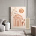 Terracotta Sunburst Abstract - 3