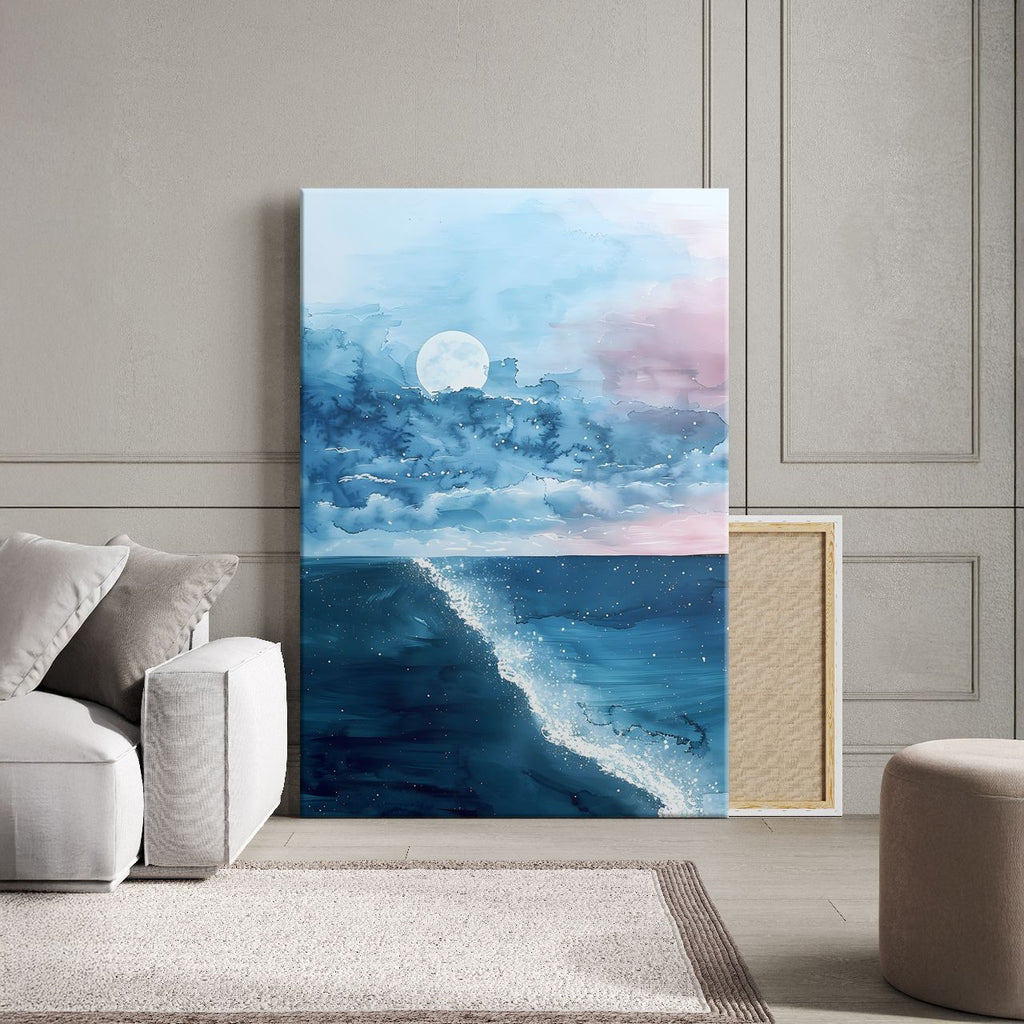 Moonlit Ocean Wave