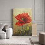 Textured Red Poppy - 2