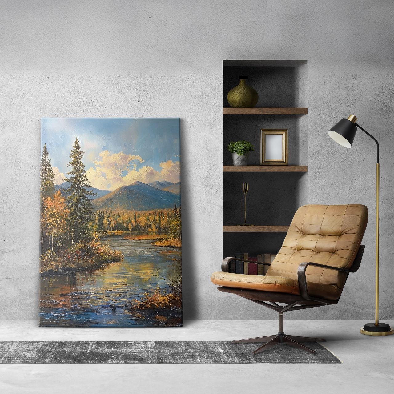 Autumn River Reflection