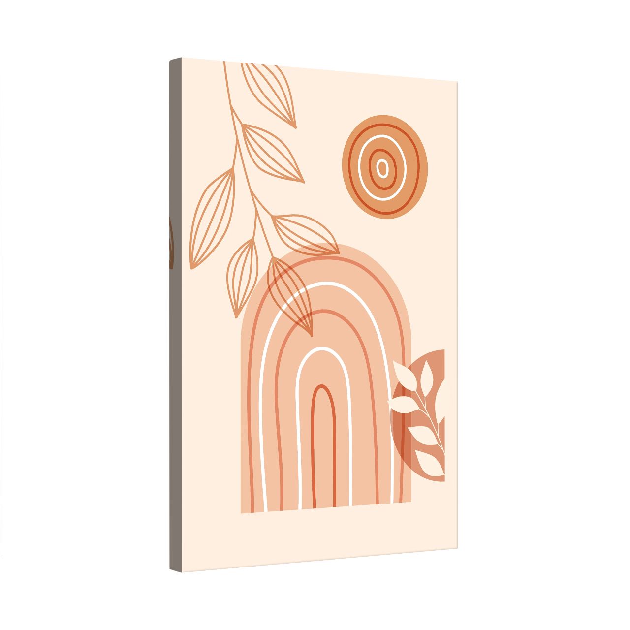 Terracotta Sunburst Abstract - 3