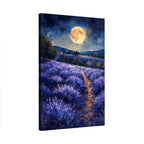 Moonlit Lavender Field
