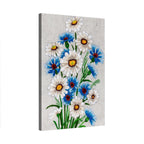 Embroidered Daisy & Cornflower Bouquet