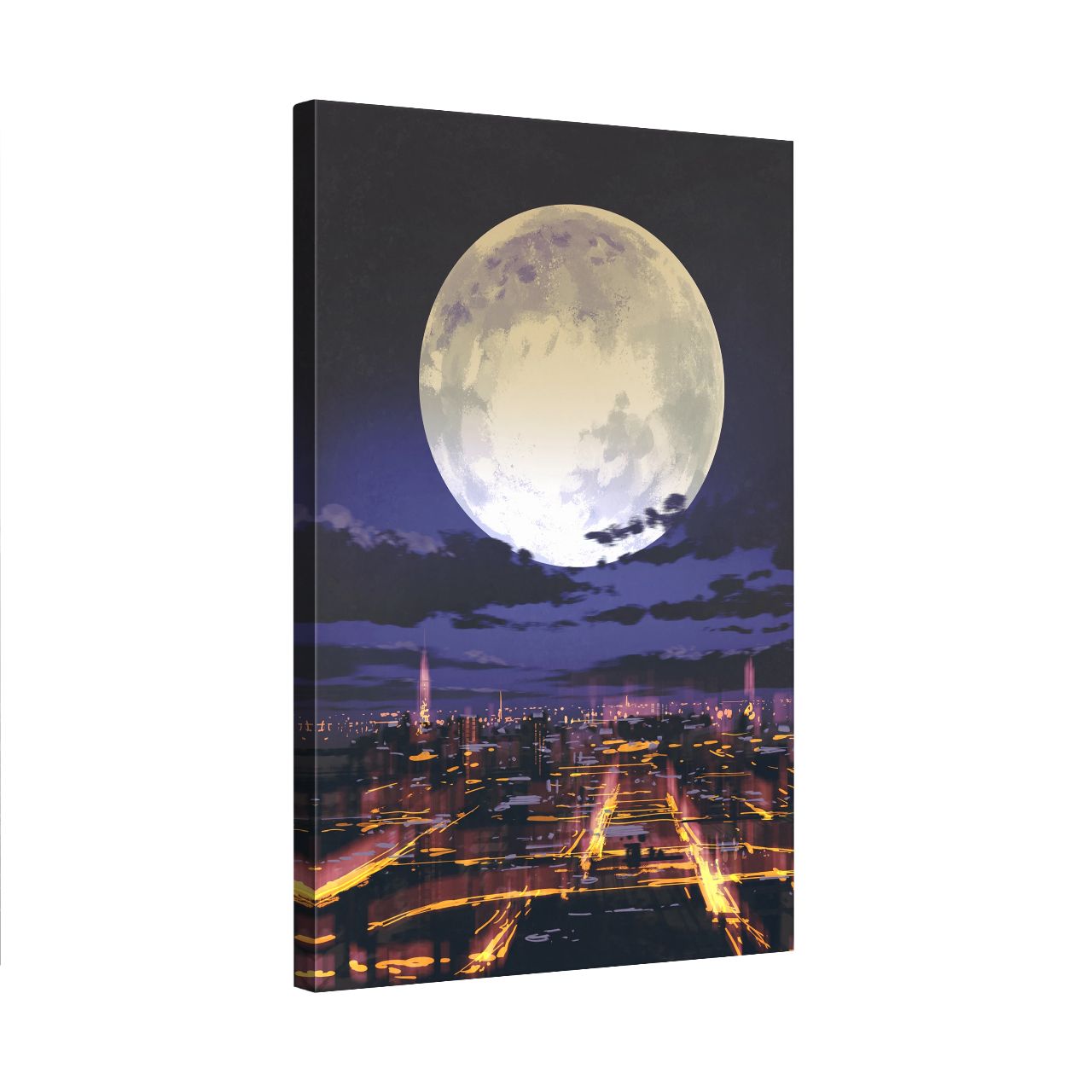 Full Moon City Night