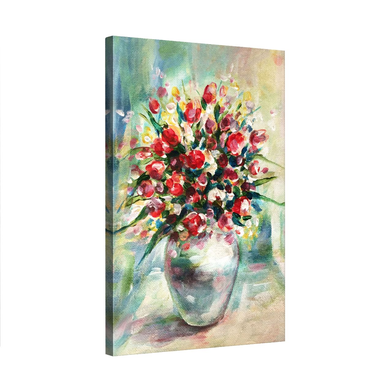 Impressionistic Floral Vase