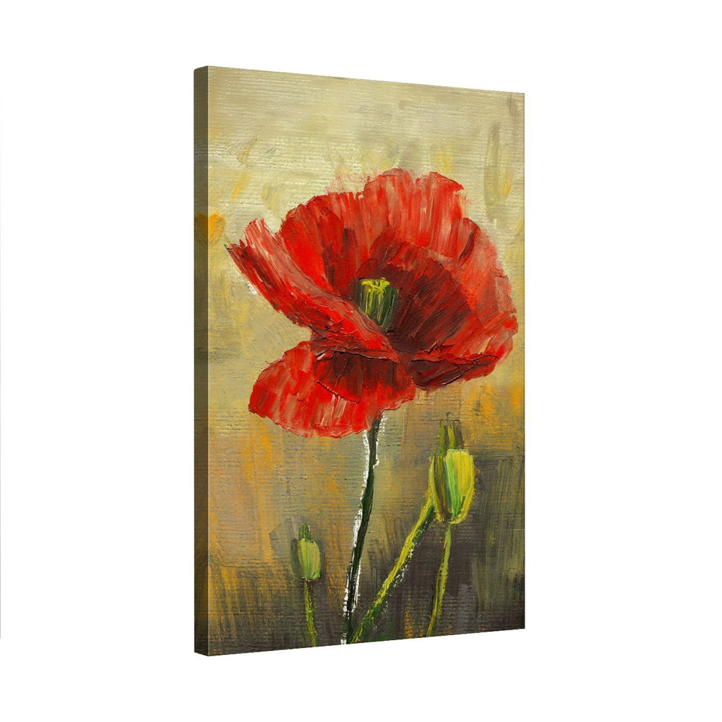 Textured Red Poppy - 2