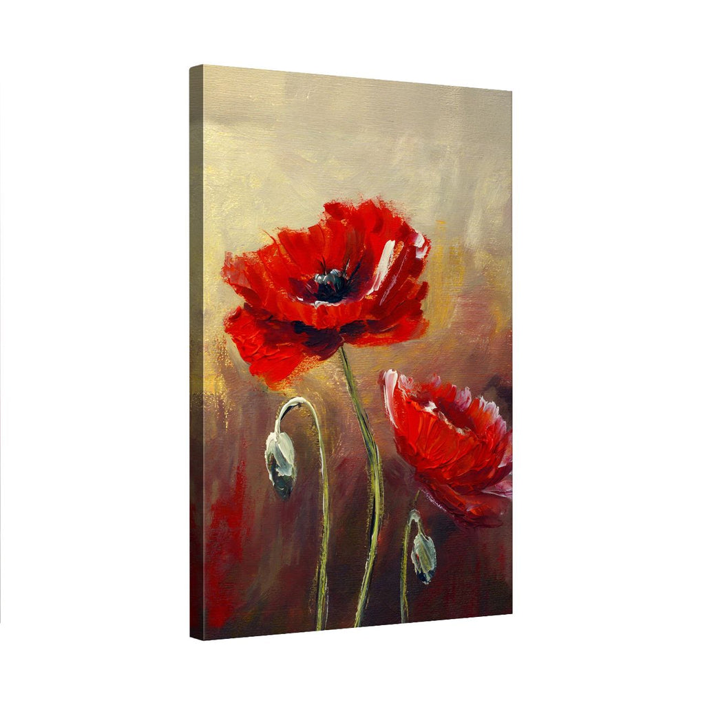 Textured Red Poppy - 1