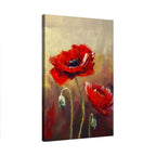 Textured Red Poppy - 1