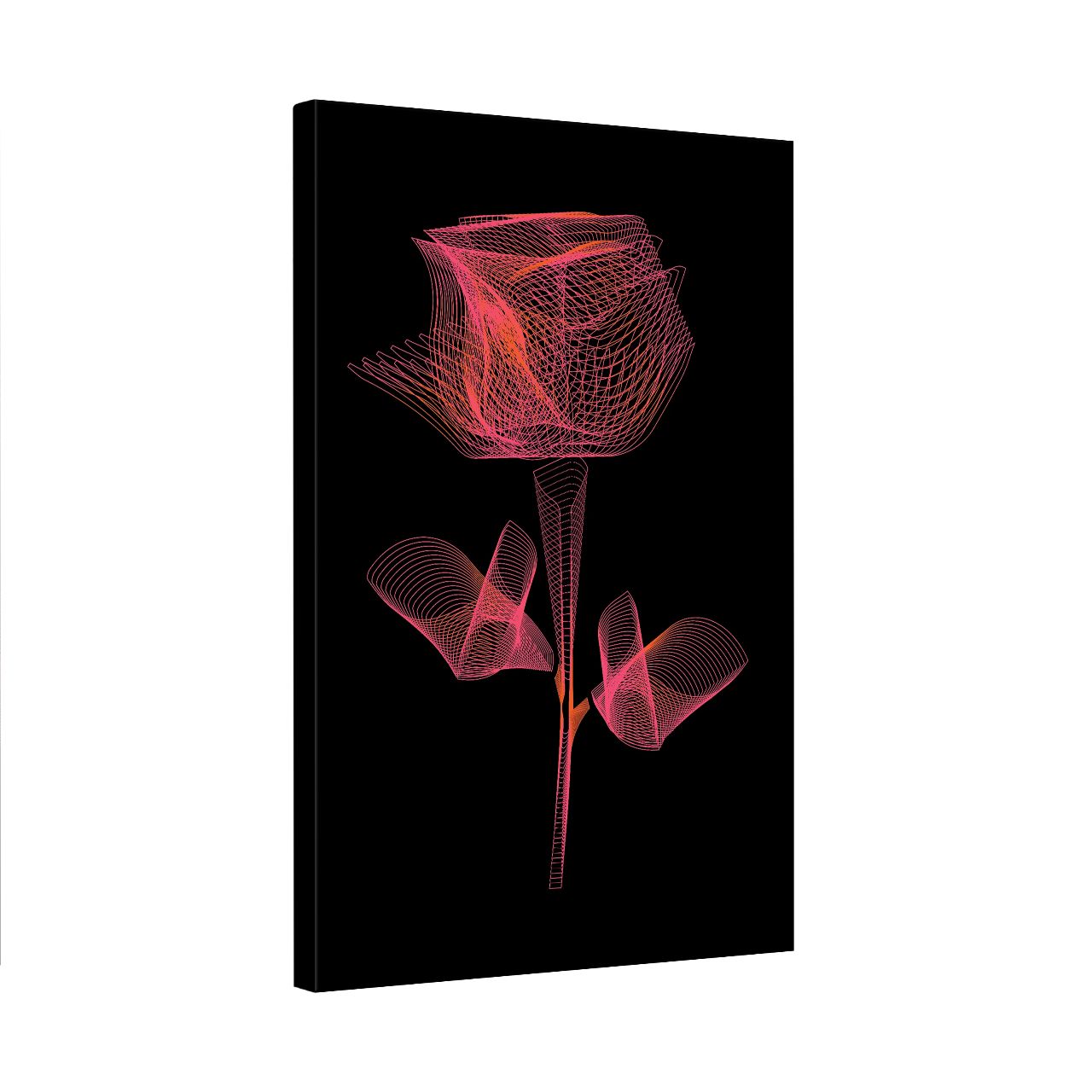 Radiant Wireframe Rose - 1