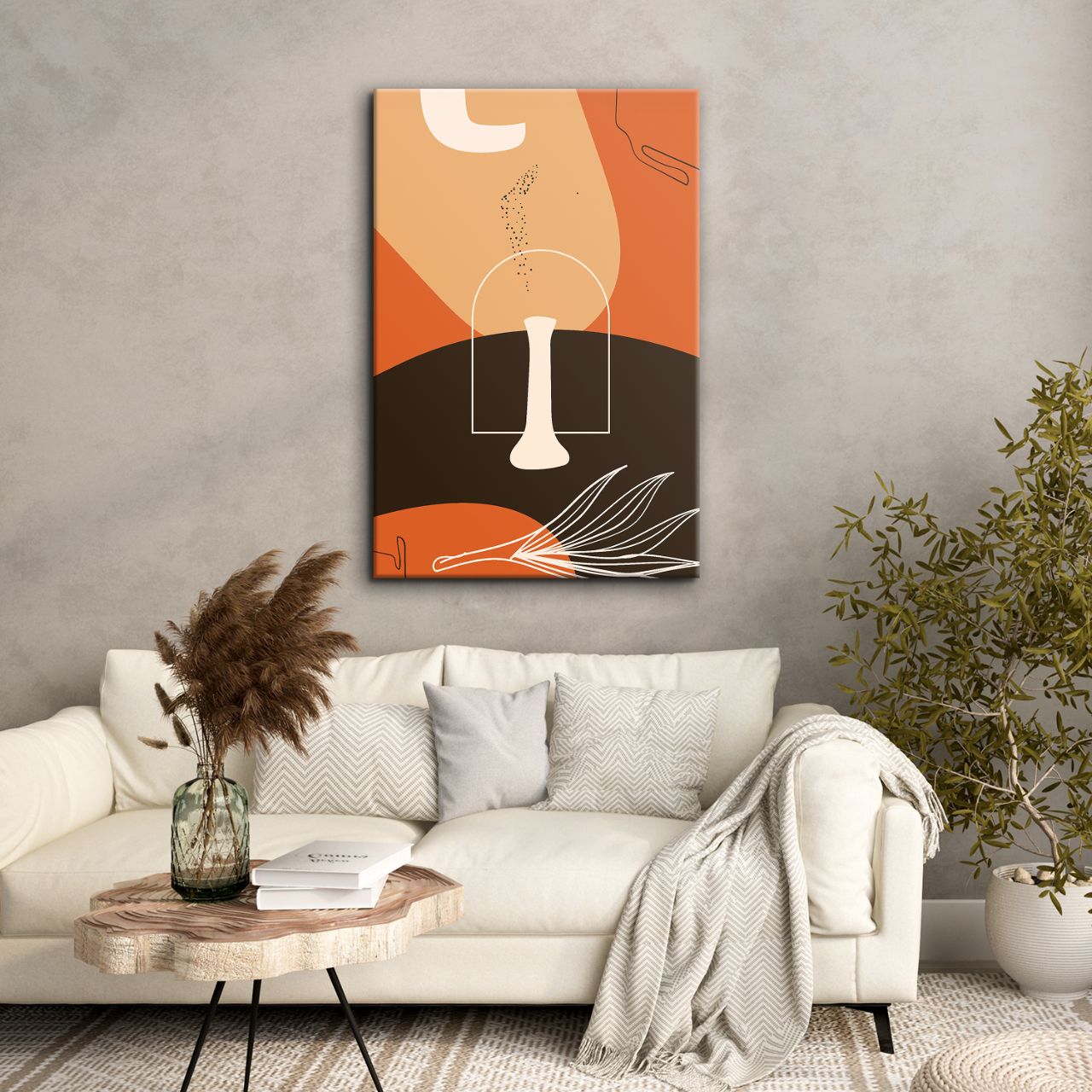 Abstract Boho Terracotta - 1