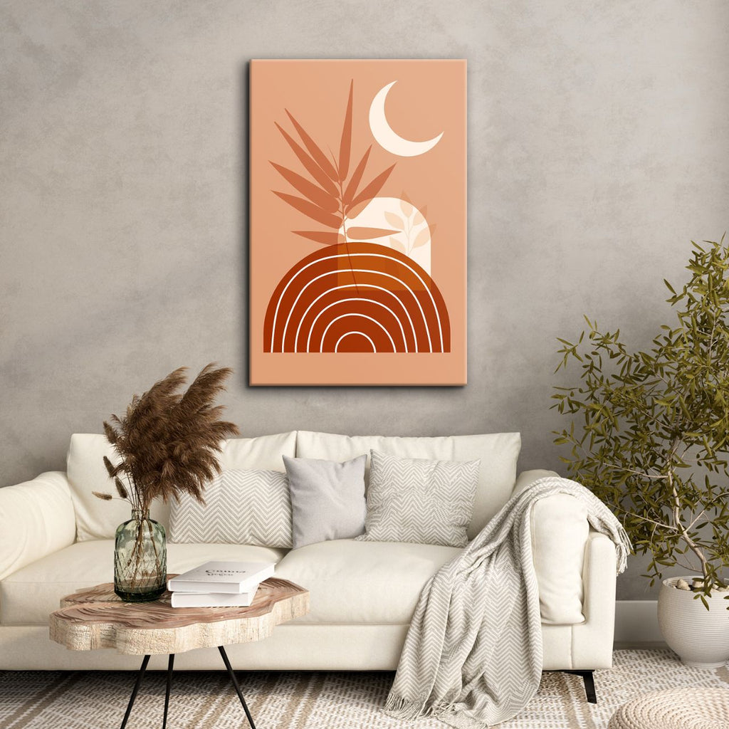 Terracotta Sunburst Abstract - 1