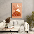 Terracotta Sunburst Abstract - 1