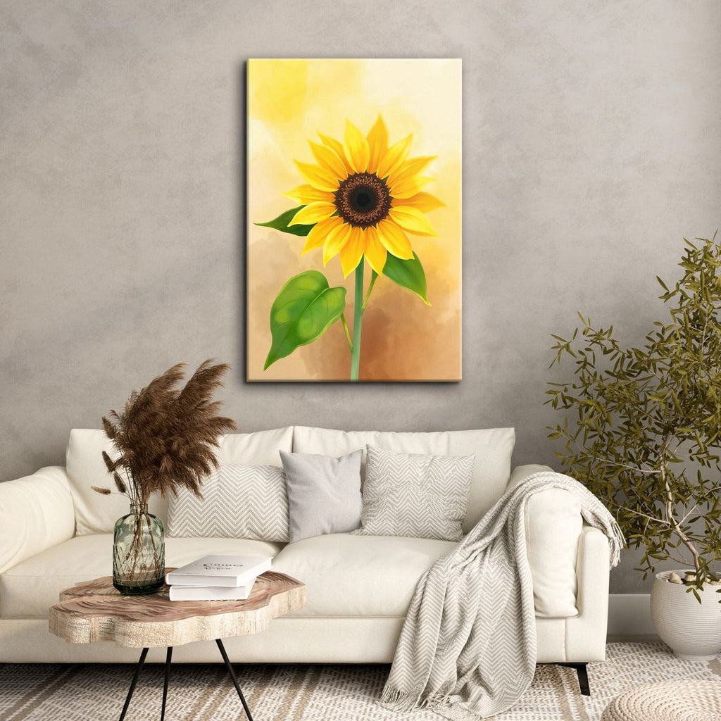 Radiant Solitary Sunflower