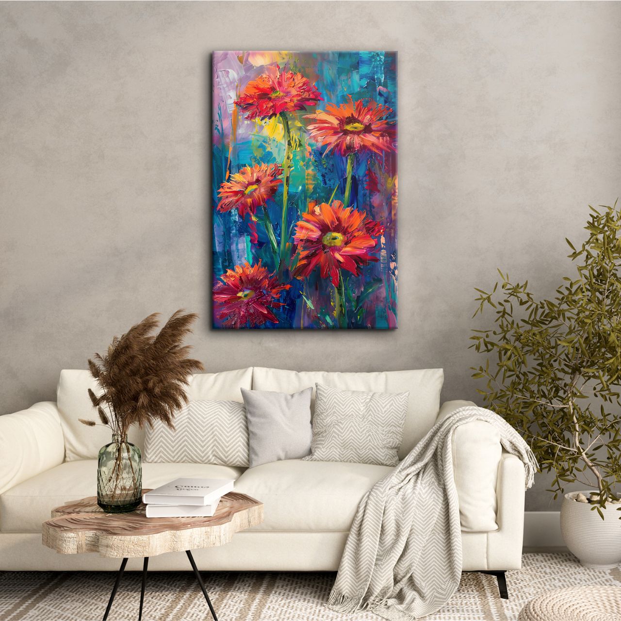 Fiery Gerbera Impression