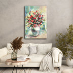 Impressionistic Floral Vase