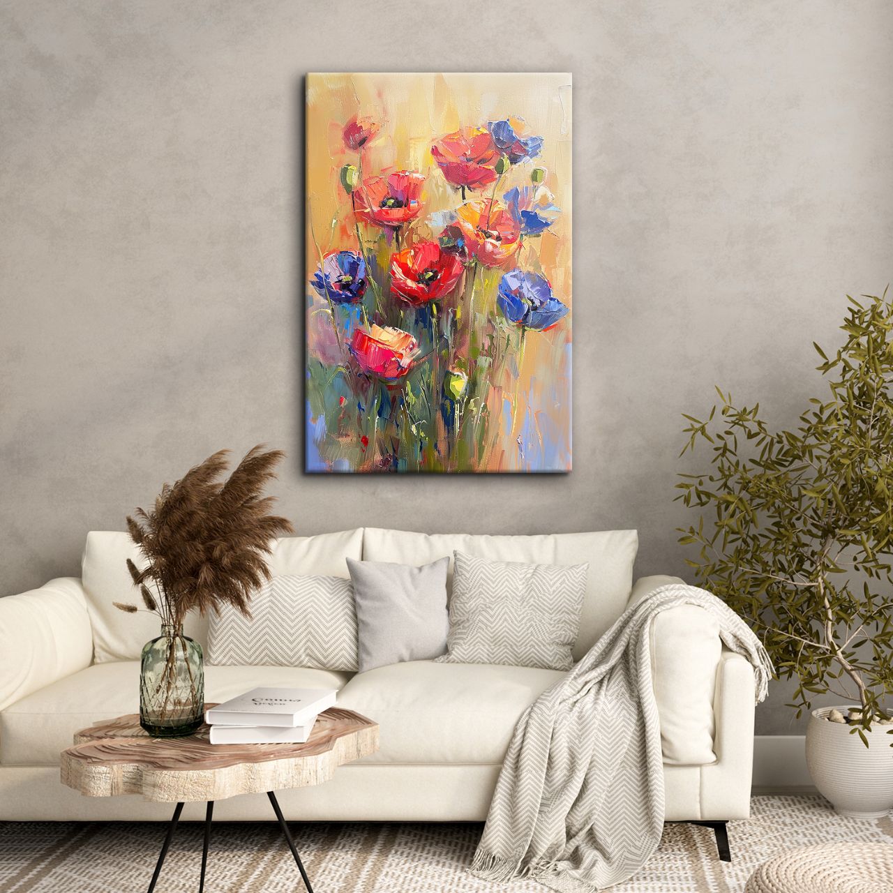 Textured Poppy Meadow