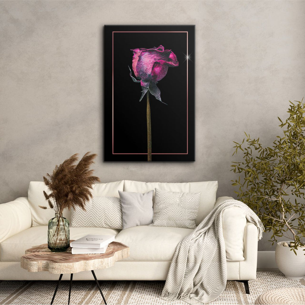 Gilded Pink Rose