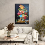 Baroque Floral Still Life with Parrot