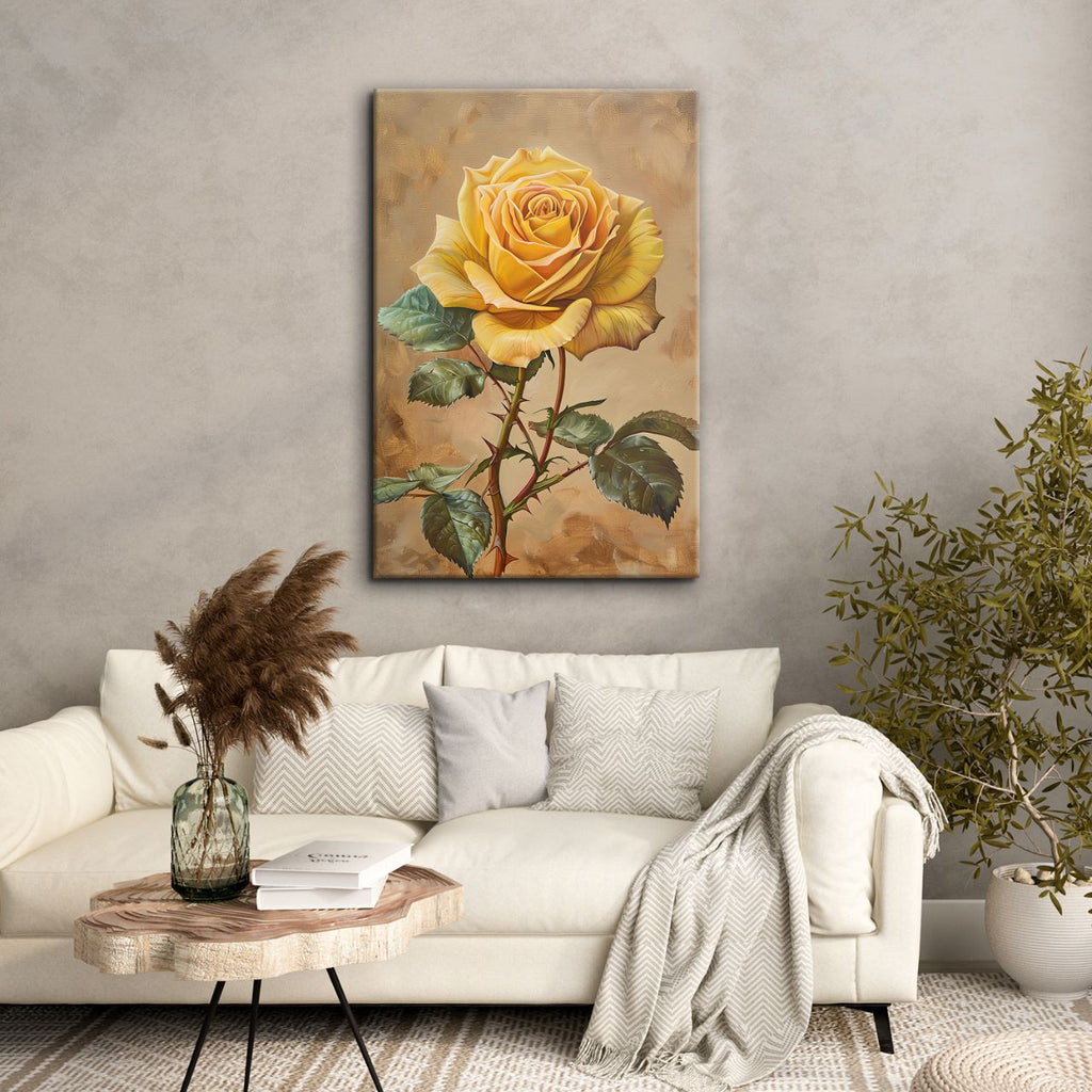 Golden Yellow Rose Elegance