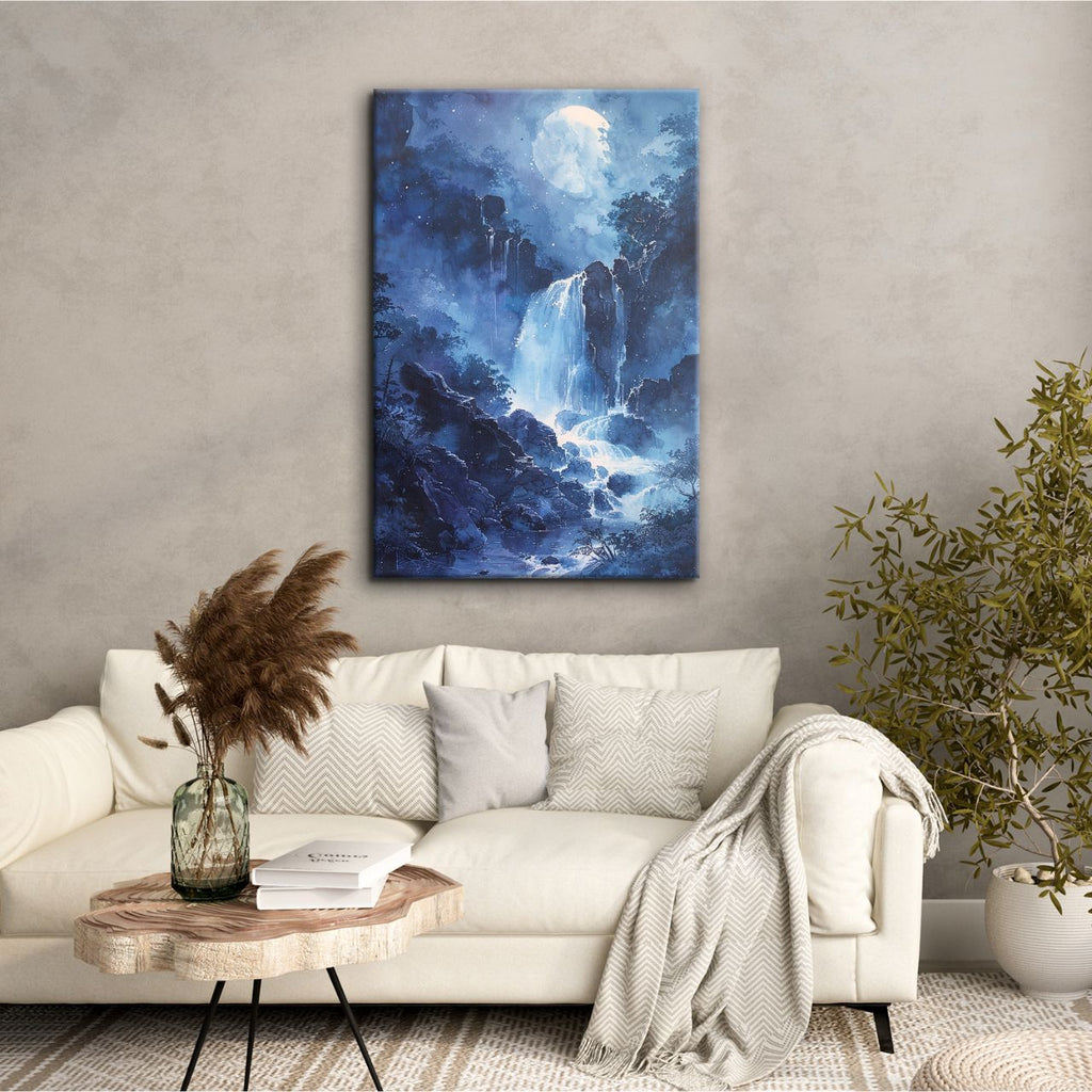 Midnight Moon over Water