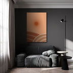 Terracotta Sunburst Abstract - 2